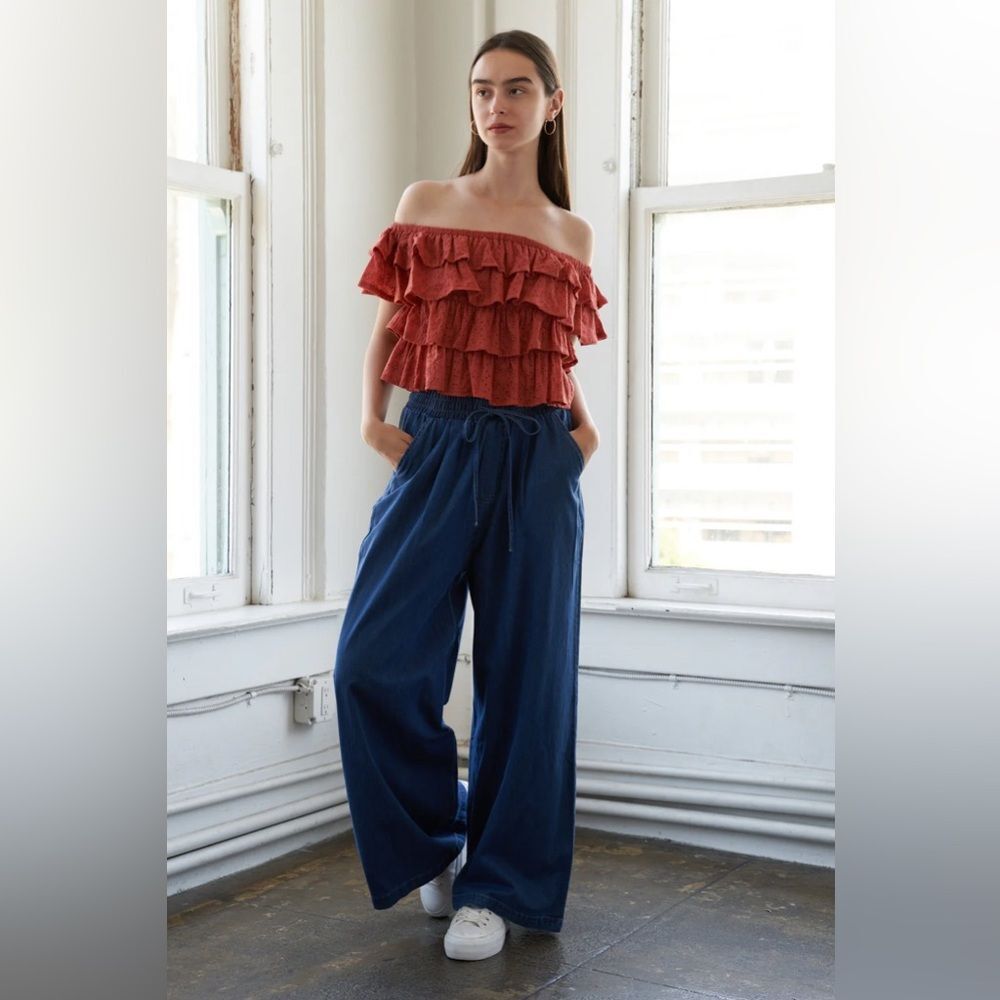 Flying Tomato -NWT - Creating Memories Denim Pant -  Small, Medium, & Large